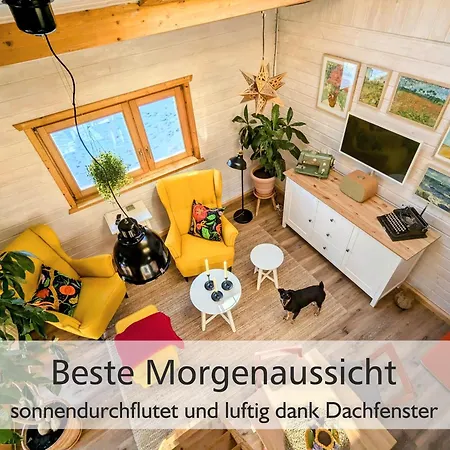 Wichtelhaisl Rittersgruen Im Erzgebirge - Und Ruhe Im Froehlichen Tiny House - Naturgarten-hunde Willkommen-ebike Und Elektroauto Laden * Arnoldshammer