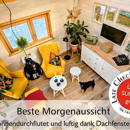 Holiday home Wichtelhaisl Rittersgruen Im Erzgebirge - Entspannen Im Froehlichen Tiny House - Umzaeunter Naturgarten-hunde Willkommen-terrasse-elektroauto Laden *