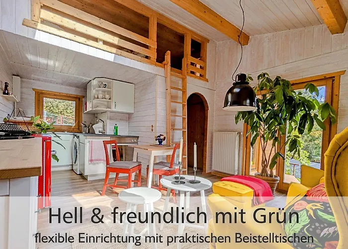 Wichtelhaisl Rittersgruen Im Erzgebirge - Entspannen Im Froehlichen Tiny House - Umzaeunter Naturgarten-hunde Willkommen-terrasse-elektroauto Laden Dom wakacyjny *